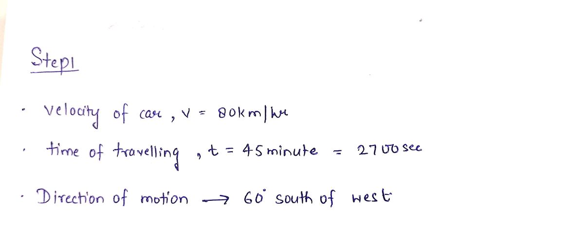 Physics homework question answer, step 1, image 1